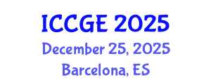 International Conference on Civil and Geological Engineering (ICCGE) December 25, 2025 - Barcelona, Spain