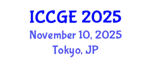 International Conference on Civil and Geological Engineering (ICCGE) November 10, 2025 - Tokyo, Japan