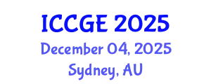 International Conference on Civil and Geological Engineering (ICCGE) December 04, 2025 - Sydney, Australia