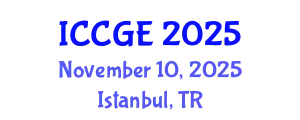 International Conference on Civil and Geological Engineering (ICCGE) November 10, 2025 - Istanbul, Turkey
