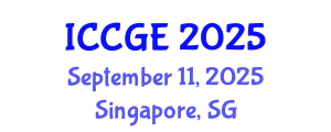International Conference on Civil and Geological Engineering (ICCGE) September 11, 2025 - Singapore, Singapore
