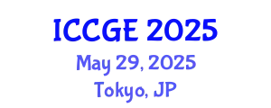 International Conference on Civil and Geological Engineering (ICCGE) May 29, 2025 - Tokyo, Japan