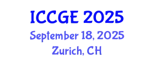 International Conference on Civil and Geological Engineering (ICCGE) September 18, 2025 - Zurich, Switzerland