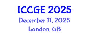 International Conference on Civil and Geological Engineering (ICCGE) December 11, 2025 - London, United Kingdom