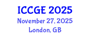 International Conference on Civil and Geological Engineering (ICCGE) November 27, 2025 - London, United Kingdom