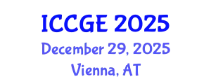 International Conference on Civil and Geological Engineering (ICCGE) December 29, 2025 - Vienna, Austria