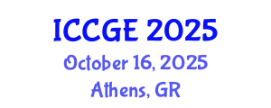 International Conference on Civil and Geological Engineering (ICCGE) October 16, 2025 - Athens, Greece