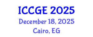 International Conference on Civil and Geological Engineering (ICCGE) December 18, 2025 - Cairo, Egypt