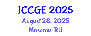 International Conference on Civil and Geological Engineering (ICCGE) August 28, 2025 - Moscow, Russia