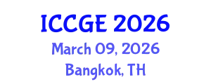 International Conference on Civil and Geological Engineering (ICCGE) March 09, 2026 - Bangkok, Thailand