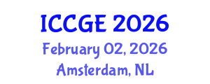International Conference on Civil and Geological Engineering (ICCGE) February 02, 2026 - Amsterdam, Netherlands