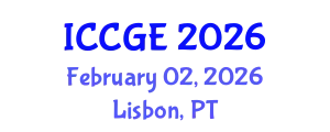 International Conference on Civil and Geological Engineering (ICCGE) February 02, 2026 - Lisbon, Portugal