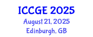 International Conference on Civil and Geological Engineering (ICCGE) August 21, 2025 - Edinburgh, United Kingdom