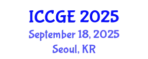 International Conference on Civil and Geological Engineering (ICCGE) September 18, 2025 - Seoul, Republic of Korea