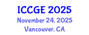 International Conference on Civil and Geological Engineering (ICCGE) November 24, 2025 - Vancouver, Canada