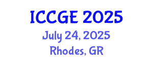 International Conference on Civil and Geological Engineering (ICCGE) July 24, 2025 - Rhodes, Greece