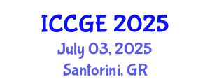 International Conference on Civil and Geological Engineering (ICCGE) July 03, 2025 - Santorini, Greece