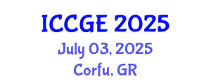 International Conference on Civil and Geological Engineering (ICCGE) July 03, 2025 - Corfu, Greece