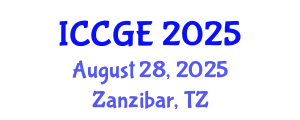 International Conference on Civil and Geological Engineering (ICCGE) August 28, 2025 - Zanzibar, Tanzania