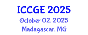 International Conference on Civil and Geological Engineering (ICCGE) October 02, 2025 - Madagascar, Madagascar