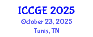 International Conference on Civil and Geological Engineering (ICCGE) October 23, 2025 - Tunis, Tunisia