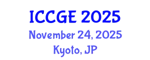 International Conference on Civil and Geological Engineering (ICCGE) November 24, 2025 - Kyoto, Japan