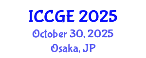 International Conference on Civil and Geological Engineering (ICCGE) October 30, 2025 - Osaka, Japan