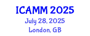 International Conference on Applied Mechanics and Mathematics (ICAMM) July 28, 2025 - London, United Kingdom