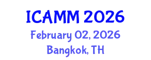 International Conference on Applied Mechanics and Mathematics (ICAMM) February 02, 2026 - Bangkok, Thailand