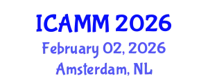 International Conference on Applied Mechanics and Mathematics (ICAMM) February 02, 2026 - Amsterdam, Netherlands