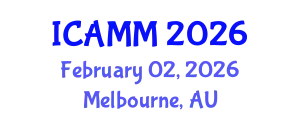 International Conference on Applied Mechanics and Mathematics (ICAMM) February 02, 2026 - Melbourne, Australia