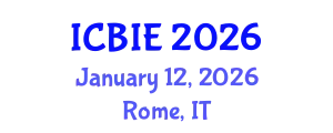 International Conference on Business and Information Engineering (ICBIE) January 12, 2026 - Rome, Italy