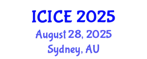International Conference on Information and Communication Engineering (ICICE) August 28, 2025 - Sydney, Australia