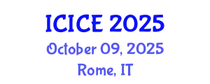 International Conference on Information and Communication Engineering (ICICE) October 09, 2025 - Rome, Italy