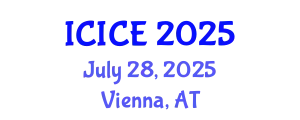 International Conference on Information and Communication Engineering (ICICE) July 28, 2025 - Vienna, Austria