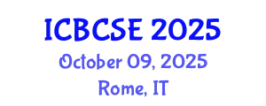 International Conference on Biological and Chemical Systems Engineering (ICBCSE) October 09, 2025 - Rome, Italy