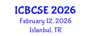 International Conference on Biological and Chemical Systems Engineering (ICBCSE) February 12, 2026 - Istanbul, Turkey