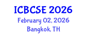 International Conference on Biological and Chemical Systems Engineering (ICBCSE) February 02, 2026 - Bangkok, Thailand