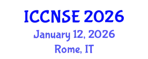 International Conference on Cognitive and Neural Systems Engineering (ICCNSE) January 12, 2026 - Rome, Italy