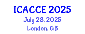 International Conference on Applied Chemistry and Chemical Engineering (ICACCE) July 28, 2025 - London, United Kingdom