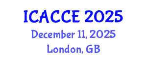 International Conference on Applied Chemistry and Chemical Engineering (ICACCE) December 11, 2025 - London, United Kingdom