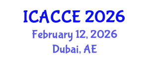 International Conference on Applied Chemistry and Chemical Engineering (ICACCE) February 12, 2026 - Dubai, United Arab Emirates
