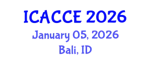 International Conference on Applied Chemistry and Chemical Engineering (ICACCE) January 05, 2026 - Bali, Indonesia