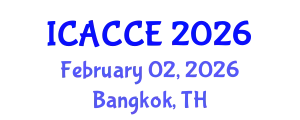 International Conference on Applied Chemistry and Chemical Engineering (ICACCE) February 02, 2026 - Bangkok, Thailand