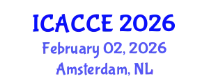 International Conference on Applied Chemistry and Chemical Engineering (ICACCE) February 02, 2026 - Amsterdam, Netherlands