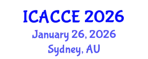 International Conference on Applied Chemistry and Chemical Engineering (ICACCE) January 26, 2026 - Sydney, Australia
