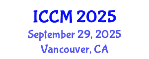 International Conference on Computational Mathematics (ICCM) September 29, 2025 - Vancouver, Canada
