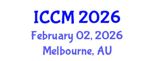 International Conference on Computational Mathematics (ICCM) February 02, 2026 - Melbourne, Australia