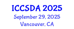 International Conference on Computational Statistics and Data Analysis (ICCSDA) September 29, 2025 - Vancouver, Canada