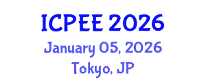 International Conference on Physics and Electronics Engineering (ICPEE) January 05, 2026 - Tokyo, Japan